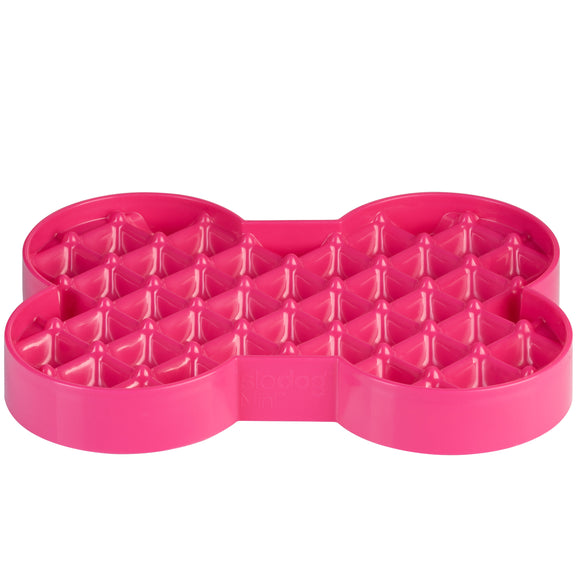 LickiMat Slodog Small Slow Eating Bowl – Black Non-Slip Licking Tray, Promotes Healthy Feeding