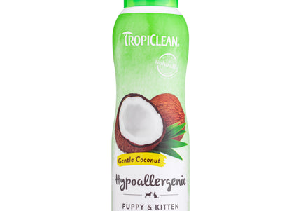 Tropiclean Gentle Coconut Shampoo – Mild Hypoallergenic Formula with Soothing Scent, 355ml