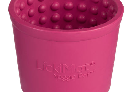 LickiMat Yoggie Pot Licking Cup – Orange Textured Enrichment Toy with Studs, Durable Design
