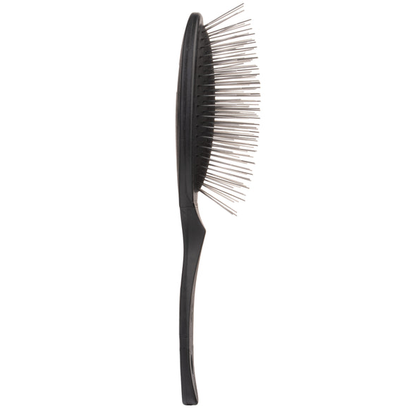 Groom Professional Luxury Pin Brush – Oval Design with 3cm Metal Pins, Gentle Detangling
