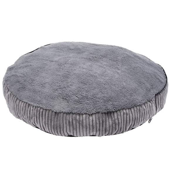 Biglo Cleo Corduroy Dog Bed with Removable Cover, Medium Size, Grey