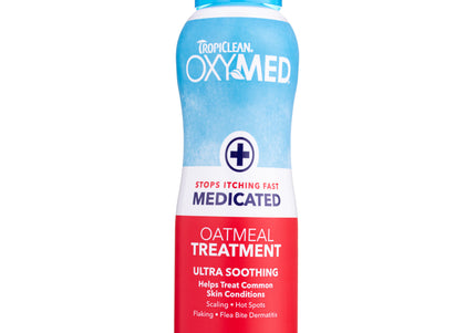 Tropiclean Oxymed Medicated Shampoo – Soothing Formula for Sensitive Skin, 355ml