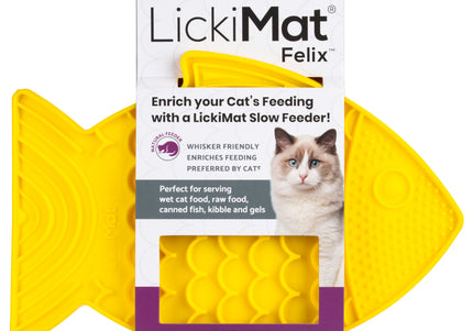 LickiMat Classic Felix Licking Mat – Soft Textured Purple Surface, Calming Enrichment Tool