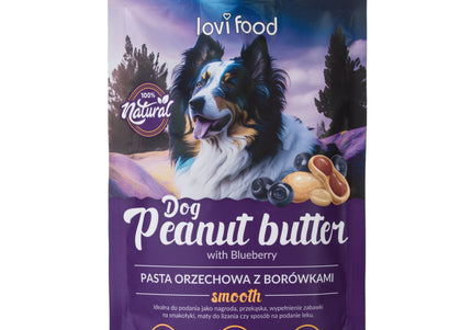 Lovi Food Peanut Butter with Blueberry – Nutritious Spread with Real Blueberries, 300g Jar