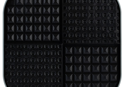 LickiMat Slomo XL Black Licking Mat – Hard Textured Design, Engaging Slow Feeder for Medium and Large Breeds