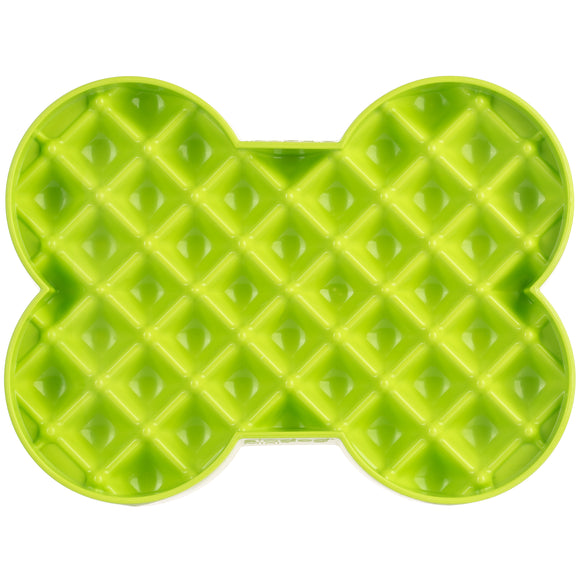 LickiMat Slodog Small Slow Eating Bowl – Black Non-Slip Licking Tray, Promotes Healthy Feeding