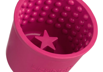 LickiMat Yoggie Pot Licking Cup – Orange Textured Enrichment Toy with Studs, Durable Design