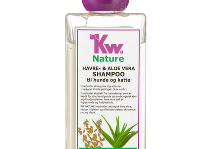 KW Nature Oat & Aloe Vera Shampoo – Soothing Concentrated Formula, 1:3 Dilution, 200ml Bottle