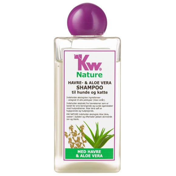 KW Nature Oat & Aloe Vera Shampoo – Soothing Concentrated Formula, 1:3 Dilution, 200ml Bottle