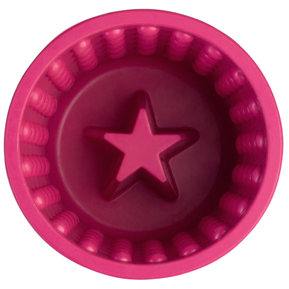 LickiMat Yoggie Pot Licking Cup – Orange Textured Enrichment Toy with Studs, Durable Design