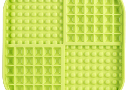 LickiMat Slomo XL Black Licking Mat – Hard Textured Design, Engaging Slow Feeder for Medium and Large Breeds