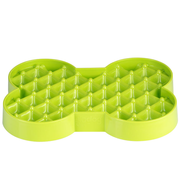 LickiMat Slodog Small Slow Eating Bowl – Black Non-Slip Licking Tray, Promotes Healthy Feeding