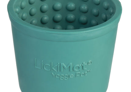 LickiMat Yoggie Pot Licking Cup – Orange Textured Enrichment Toy with Studs, Durable Design