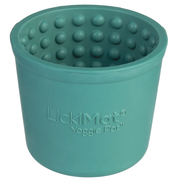 LickiMat Yoggie Pot Licking Cup – Orange Textured Enrichment Toy with Studs, Durable Design