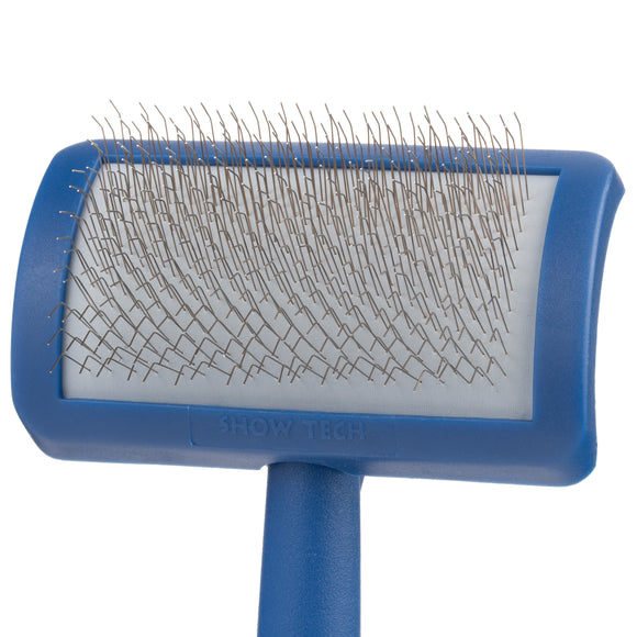 Show Tech Tuffer Long-Needle Poodle Brush – Soft Bristles, Gentle Detangling Tool