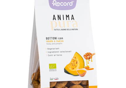 Record Anima Pura Vegetarian Dog Treats 100g – Vegan Recipe with Pumpkin, Honey, Eggs