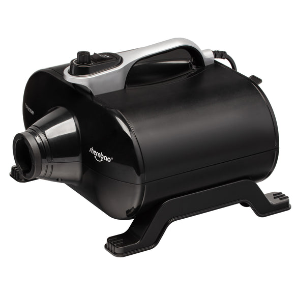 Shernbao Typhoon Black Dryer 3000W – Dual-Motor Tabletop Dryer, Ultra Powerful 150 L/s Airflow