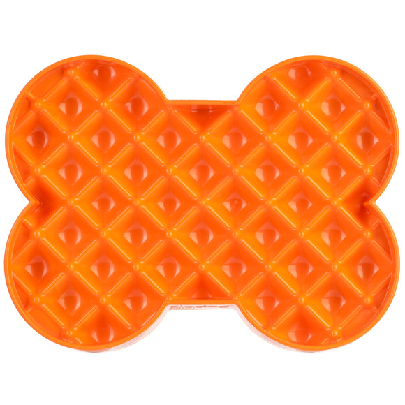 LickiMat Slodog Small Slow Eating Bowl – Black Non-Slip Licking Tray, Promotes Healthy Feeding