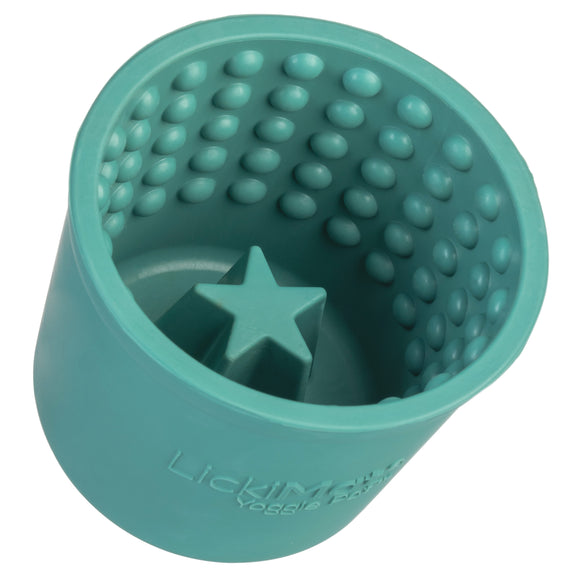 LickiMat Yoggie Pot Licking Cup – Orange Textured Enrichment Toy with Studs, Durable Design