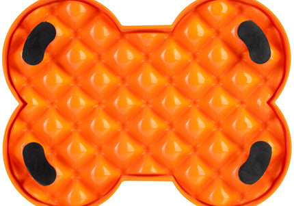 LickiMat Slodog Small Slow Eating Bowl – Black Non-Slip Licking Tray, Promotes Healthy Feeding