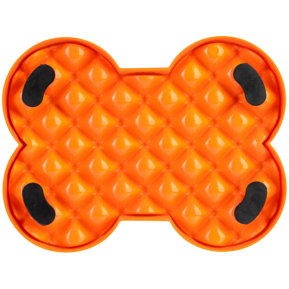 LickiMat Slodog Small Slow Eating Bowl – Black Non-Slip Licking Tray, Promotes Healthy Feeding