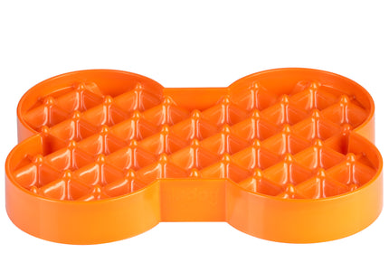 LickiMat Slodog Small Slow Eating Bowl – Black Non-Slip Licking Tray, Promotes Healthy Feeding