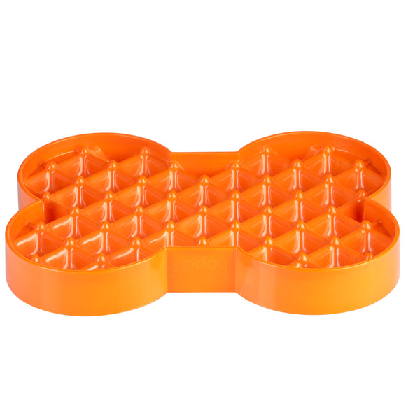 LickiMat Slodog Small Slow Eating Bowl – Black Non-Slip Licking Tray, Promotes Healthy Feeding