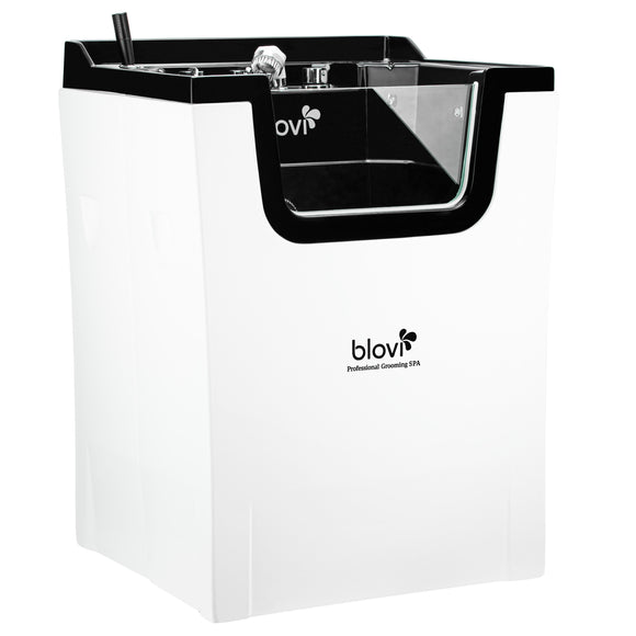 Blovi Professional Grooming SPA Ozone Bathtub – Milky Micro Bubble Hydromassage, 75x66x98cm, White