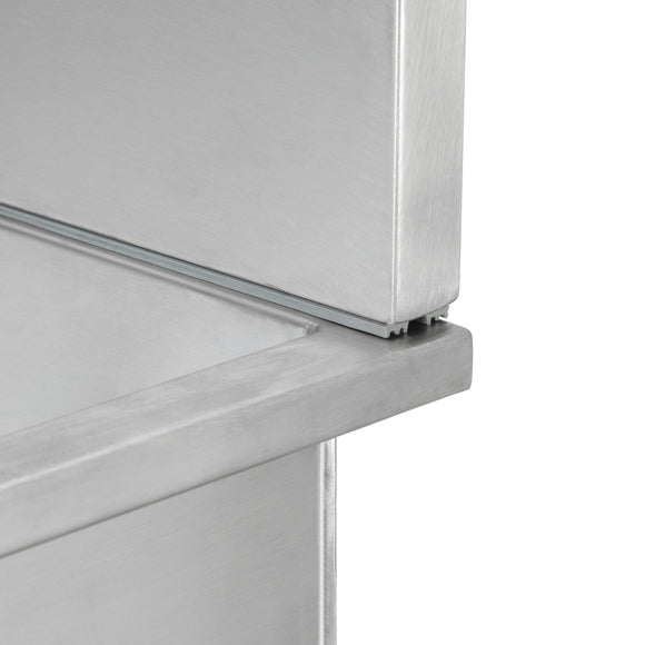 Blovi Free Standing Stainless Bath – Steel Grooming Tub, Compact Size, Durable Construction