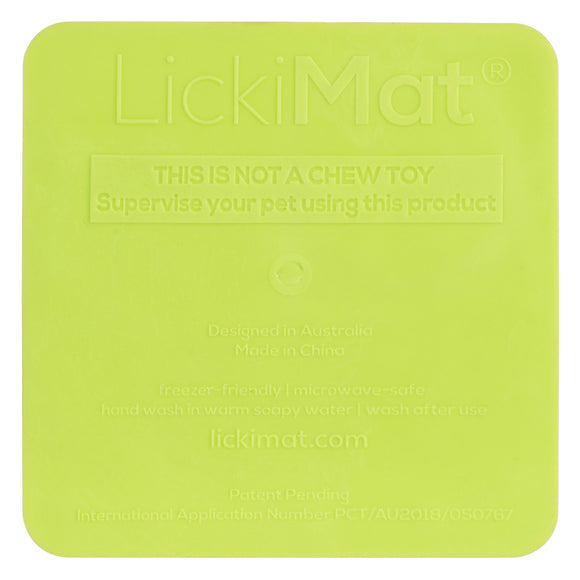 LickiMat Kitty Small Slow Feeder Mat with Built-in Bowl, Purple – Promotes Healthy Eating