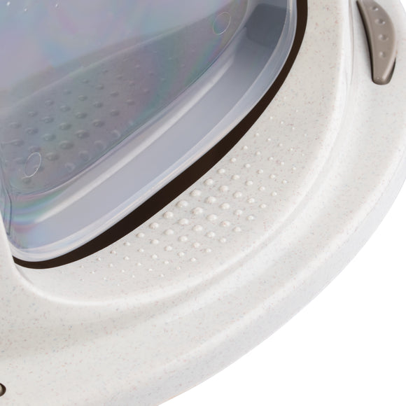 Record Galaxy Cat Litter Box M – Closed Oval Design with Built-In Filter, Medium Size