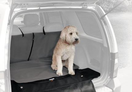 Kurgo Cargo Cape Trunk Mat – Waterproof Gray Liner with Non-Slip Backing, Durable Protection