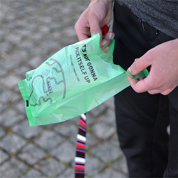 Dashi Poop Bags with Handles – Extra-Strong 23x32cm, Easy-Tie Waste Bag Pack, 120 Count