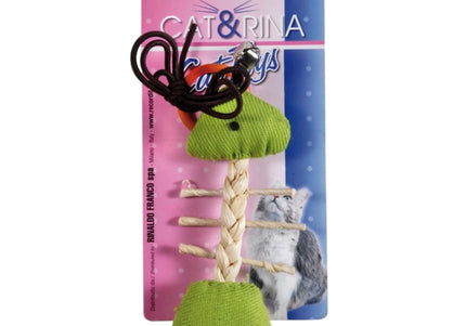 Cat&Rina Fishbone Cat Toy on String