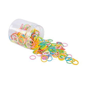 Latex Rubber Bands – Assorted Color, 1.5 cm Diameter, Strong and Flexible, 500 Pack