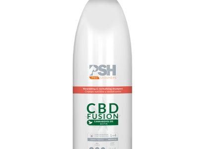 PSH Pro CBD Fusion Shampoo 1L – Concentrated Formula, Eases Undercoat Removal, 1:4 Dilution