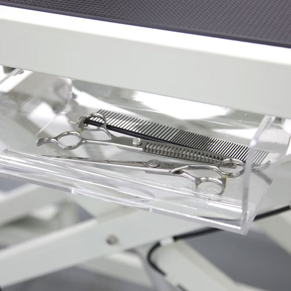 Blovi Callisto Pro Transparent Shelf – Durable Replaceable Accessory for Grooming Table Organization