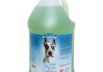Bio-Groom Crisp Apple Shampoo – Gentle Moisturizing Cleanser, Soothes Skin, 1:8 Concentrate, 3.8L