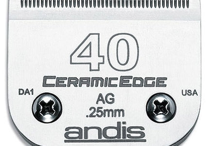 Andis CeramicEdge No. 40 Surgical Blade – 0.25mm Precision, Durable Ceramic Edge