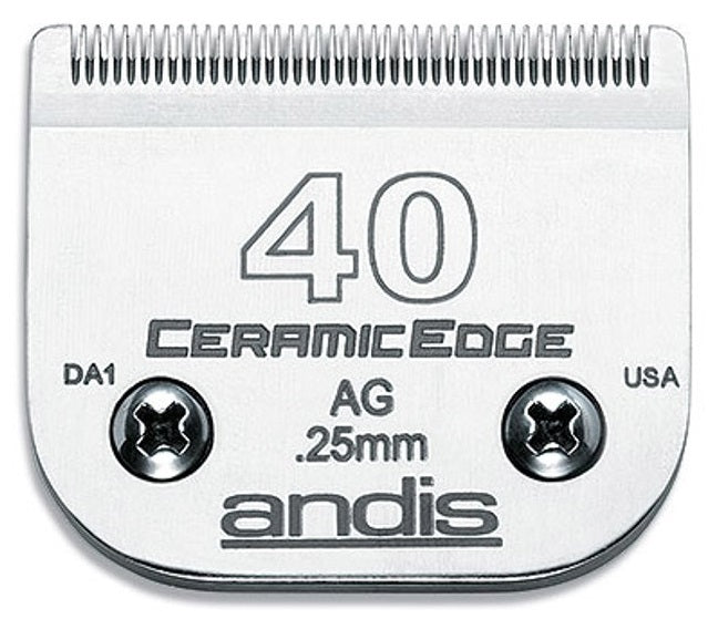Andis CeramicEdge No. 40 Surgical Blade – 0.25mm Precision, Durable Ceramic Edge