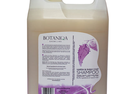 Botaniqa Show Line Harsh & Shiny Coat Shampoo – 4L, Enhances Texture and Shine for Coarse Hair