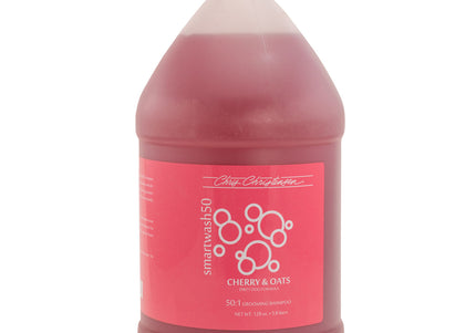 Chris Christensen Smart Wash Cherry & Oats Shampoo – Deep Cleansing Concentrate with Oatmeal and Cherry Scent, 1:50