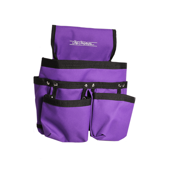 Chris Christensen Small Caddie Tote Bag – Compact Organizer with Multiple Pockets, Purple