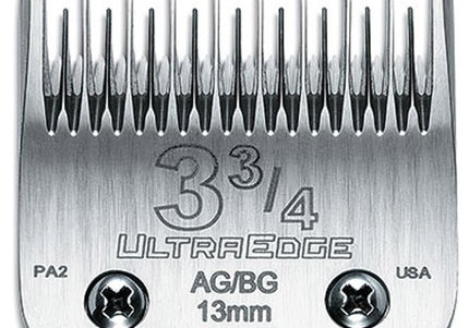 Andis UltraEdge No. 3 and 3/4 Blade – 13mm Precision Steel, Durable Clipping Performance
