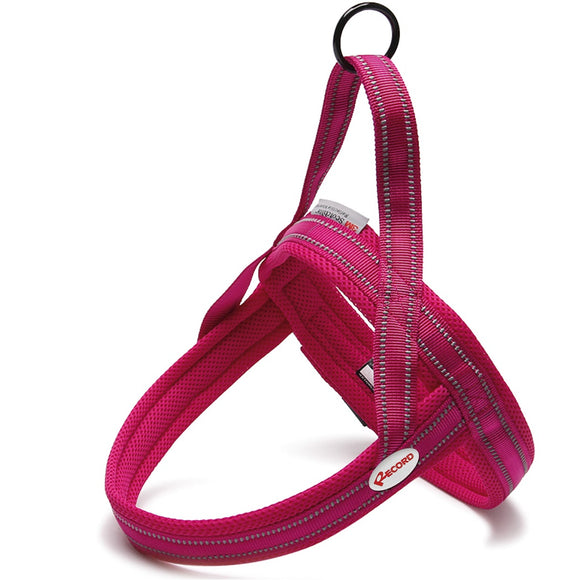 Record Action Dolomiti Harness Fuchsia – Comfortable Scandinavian-Style Dog Harness, XL Size