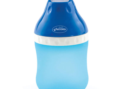 Record Bubble Portable Water Bottle 400ml – Blue Leakproof Drinking Fountain, Travel-Friendly Design