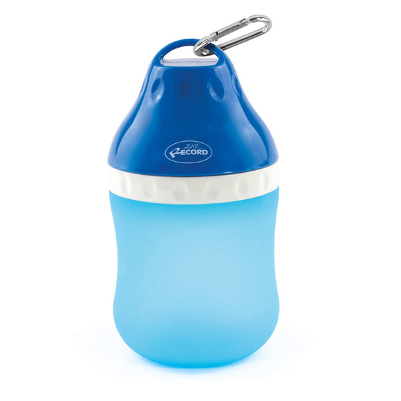 Record Bubble Portable Water Bottle 400ml – Blue Leakproof Drinking Fountain, Travel-Friendly Design