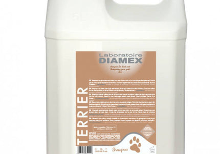 Diamex Terrier Shampoo – Concentrated Formula for Rough and Hard Coats, 5L Bottle