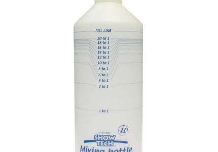 Show Tech Mixing Bottle – Durable Plastic Dilution Bottle, 1 Liter Capacity