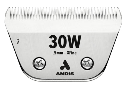 Andis Ceramic EDGE 30W XFine Wide Blade – Chrome-Plated Steel, 0.5mm, Durable Ceramic Edge